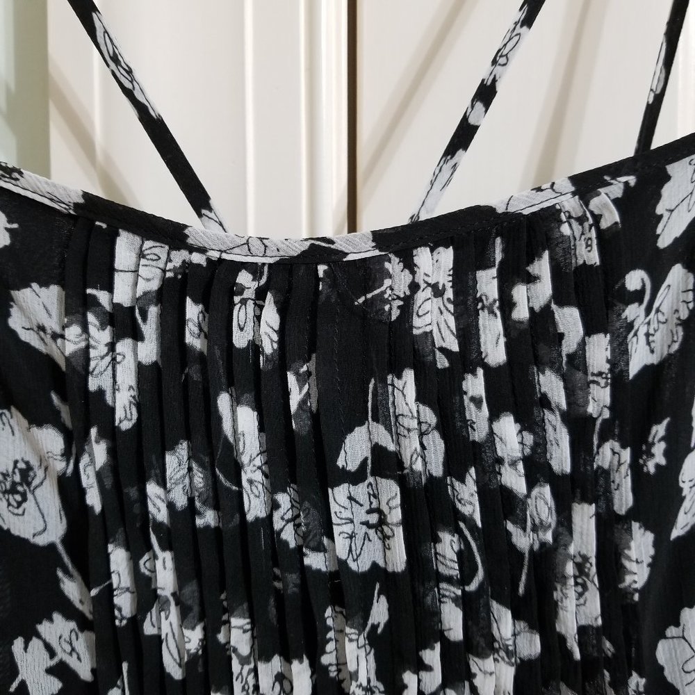Kimchi Blue dress Small floral print maxi 90's style sleeveless lined chiffon UO - Picture 4 of 11